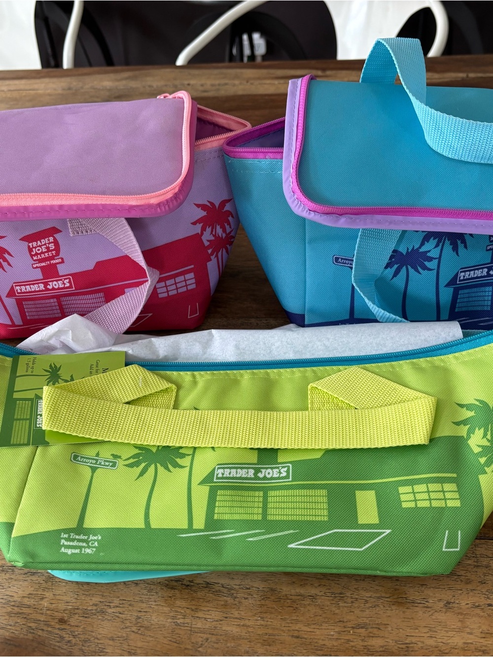 Trader Joe's Lime Green Insulated Lunch Bag